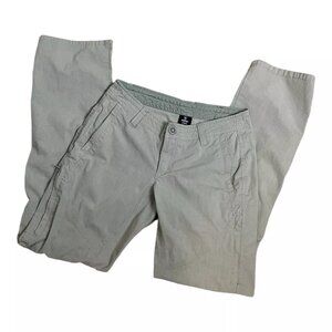 Kuhl Spire Roll Up Legendary Pant Women 2 Khaki Beige Lightweight Hiking Outdoor